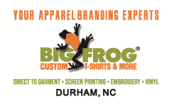 Big Frog Custom Tshirts of Durham